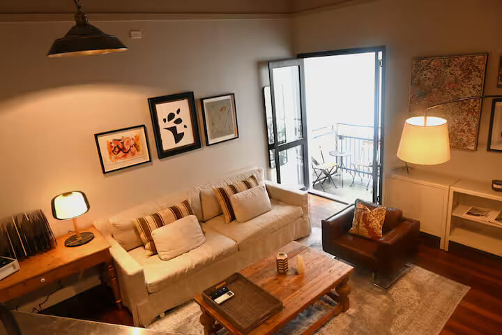 Moody NY-Style Heritage Apartment with Balcony Image 2